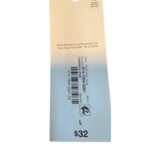 Liz Claiborne Tank Top Womens Size Large Cheerful Pink Flattering Front Wrap NWT - Picture 3 of 5